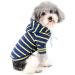 Zweitea Striped Hoodie for Small to Medium Dogs - Soft Yellow Sweatshirt & T-Shirt for Puppies - Buy Online on GoSupps.com