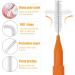 100pcs Interdental Tooth Flossing Brushes - Purple Braces Cleaning Picks for Oral Care - Buy Online on GoSupps.com
