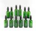Yizhao green spray bottle glass 50ml spray bottle small glass with atomizer for essential oils cosmetics pharmacists cleaning aromatherapy massage hair-12PCs 50ml-12 green