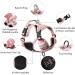 Buy Heele Floral Pink Dog Crockery & Anti-Train Harness for Large Dogs - Soft Breathable Reflective Design - XL Size (53-97cm) with Padded Handle & 3 Buckles - International Shipping Available - Buy Online on GoSupps.com