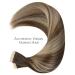 Salife Tape Extensions - 40Pcs 100g 20 Inch Balayage Chocolate Brown to Honey Blonde Real Hair Extensions Invisible & Seidig Quality - Buy Online on GoSupps.com