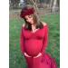 HONBAY Rose Flower Crown Headband - 7cm Red Wine Wedding Festival Hair Garland - Buy Online on GoSupps.com