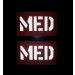 2x3.5 Inch Reflective MED Medic EMS EMT Patch - Red-White | Hook-Fastener Backing - Buy Online on GoSupps.com