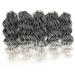 Goddess Box Braids Crochet Hair Silver Grey 14 Inch 5Packs/Lot | Synthetic Premium Fiber Braiding Hair | Tgrey - Buy Online on GoSupps.com