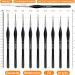 SN NJDF Miniature Detail Paint Brushes Set - 9pcs for Fine Art, Detailing, Model Painting - Acrylic, Watercolor, Oil - Warhammer 40k - Buy Online on GoSupps.com