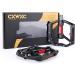 CXWXC Aluminum Alloy Road/MTB Bike Pedals - Mountain Bike Pedal with Removable Anti-Skid Nails - Black-Red - Buy Online on GoSupps.com