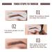 Eyebrow Powder Stamp Set - Reusable Dark Brown Eyebrow Stamp with Brushes & Stencils for Perfect Brow Formation | Home Salon Makeup Tools - Buy Online on GoSupps.com