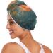 Glowing Flower Hair Towel 2 Pack | Super Absorbent Quick Drying Hair Turbans for Women & Girls - Buy Online on GoSupps.com