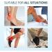 Buy Achilles Tendon Heel Protector - Compression Padded Sleeve Socks | Promifun Premium Gel Socks for Haglunds Bump Bursitis Tendonitis - Black X-Large - Buy Online on GoSupps.com