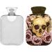 Shop Naanle Human Skull Rose Heat Bottle - Transparent Hot Water Bottle for Pain Relief & Therapy | 1L - Buy Online on GoSupps.com