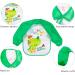 Baogaier Baby Long Sleeves Waterproof Bibs 4 PCS - Toddler Feeding Apron for Boys 6-36 Months Blue - Buy Online on GoSupps.com
