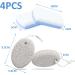 4Pcs Pumice Stone for Feet Includes 2Pcs Natural Pumice Stone 2Pcs Double Sided Pedicure Glass Stone for Feet and Hands Exfoliation to Remove Dead Skin - Buy Online on GoSupps.com