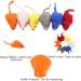 AKlamater Cat Toy Mouse 12 Pcs Catnip Toys Mixed Fake Rainbow Mice Toys for Indoor Cats Cat Scratch Mouse Pet Cat Toys (Random Color) - Buy Online on GoSupps.com
