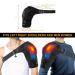 Heated Shoulder Brace with Adjustable Heat Settings for Pain Relief - Compression Sleeve Wrap for Rotator Cuff - Men Women Black - Buy Online on GoSupps.com
