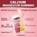 Sugar Free Calcium Magnesium Gummies 860mg + Algae Calcium Zinc B12 D3 | Bone & Nerve Health, Muscle Function, Mood - Algae Mg Glycinate, Citrate, Malate - 60 Gummies - Buy Online on GoSupps.com