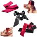 3PCS Satin Eye Mask Set - Adjustable Silk Sleep Masks for Travel & Napping (Black Red Pink) - Perfect for Women - Buy Online on GoSupps.com