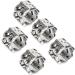 100PCS Ancient Silver Metal Beard Beads - Unique S Shape Dreadlock Decorations for Hair Braiding & DIY Jewelry - Buy Online on GoSupps.com