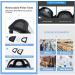 MUJICALA Full Face Shield  Super Transparent High-Definition Face Shield (black+gray) - Buy Online on GoSupps.com
