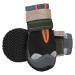 Eyin dog shoes Paw protection 2 pieces of water repellent dog shoes with non-slip sole and reflective Velcro fastener for small medium and large dogs outdoor sports black size 8 size 8: width 7.3 cm K-black water-repellent (2 pieces)