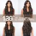 Buy Testar Long Dark Brown Wigs for Women | Curly Wigs with Air Bangs & Water Waves | Heat-Resistant Synthetic Hair for Daily & Party Use - Buy Online on GoSupps.com