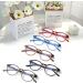 COJWIS 5 Pack Reading Glasses with Blue Light Filter for Men & Women | Anti-Tiredness Glare-Free UV Protection | Stylish 2.25X Strength - Buy Online on GoSupps.com