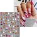 JMEOWIO 3D Embossed Halloween Nail Art Stickers Decals Self-Adhesive 5D Yellow Star Nail Supplies Nail Art Design Decoration Accessories 4 Sheets - Buy Online on GoSupps.com