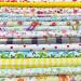 Flic-Flac 200pcs 4x4 inches Cotton Craft Fabric Bundle Squares Patchwork DIY Sewing Scrapbooking Quilting Dot Pattern - 10cmx10cm - Buy Online on GoSupps.com