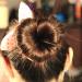 Minkissy Heart Shaped Bun Maker for Short Thin Hair - Black | Mini Doughnut Shaper for Women and Girls - Buy Online on GoSupps.com