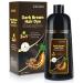 KAISASA Dark Brown Hair Dye Shampoo 3 in 1 for Gray Hair Coverage Herbal Ingredients Hair Color Shampoo for Women&Men Natrual Instant and Hair Dye in Minutes/Semi-Permanent/Ammonia-Free(17.6 FL OZ)