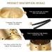 Moxa Cone Burner - Copper Moxa Stick Holder with Handle | Moxibustion Therapy Tools for Back Leg Stomach & Waist - Gold-Colored Healing Box - Buy Online on GoSupps.com