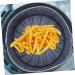 Zerodeko Fryer Silicone Mat Airfryer Air Fryers Oven Mini Cake Pan Air Fryer Basket Food Grade Round Tray Grey 17X17CM - Buy Online on GoSupps.com