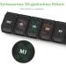 Optimized Weekly Pill Organizer Opret 7-Day Tablet Box in Rainbow & Black | German Pill Dispenser for Medication Management - Buy Online on GoSupps.com