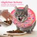 Adjustable Soft Cat Collar | Anti-Bite Protective Donut Collar for Kittens & Puppies | Post-Surgery & Injury Relief (Rosa-L) - International Shipping Available - Buy Online on GoSupps.com