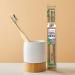 Dirt Charcoal Infused Bamboo Toothbrush - Biodegradable Eco-Friendly Oral Care | Soft Bristles for Brighter Smile (Single Pack - Buy Online on GoSupps.com