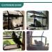 Oceskyha Cat Window Perch Hammock with Free Fleece Blanket - Extra Large & Sturdy Cat Bed for Indoor Resting - Space Saving Double-layer Flannel Design - Buy Online on GoSupps.com