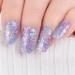 22 pcs Glitter Semi Cured Gel Nail Strips Blue Purple Glitter Nail Gel Polish Wraps Soft Self-Adhesive Nail Full Wraps Nail Strips Sticker Nail Tips Christmas Nail Wraps Sticker Decals Glitter Blue & Purple - Buy Online on GoSupps.com
