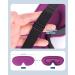3D Contoured Sleep Mask for Men and Women - Purple | Comfortable Eye Covers for Quality Sleep, Travel, Yoga, and Airplane Nap - Buy Online on GoSupps.com