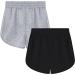 Geru Girls' 2-Pack Active Running Shorts for Toddler Kids 5-6X in Black & Gray - Buy Online on GoSupps.com