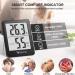 DOQAUS Mini Hygrometer Thermometer - High Accuracy Indoor Air Humidity Meter for Baby Room Living Room & Office - Black - Buy Online on GoSupps.com