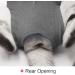 Lianzimau Anti-Licking Katzenbody for Post-Op Cats | Soft Indoor Pet Clothing | E-Neck Band | Gray (1 Pack) - Buy Online on GoSupps.com