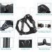 Adjustable Reflective No-Pull Dog Harness for Large Dogs | Front Clip Handle | Padded Vest for Outdoor Training | Black - Size L - Buy Online on GoSupps.com