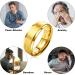 JEROOT Magnetic Rings for Men & Women | 8mm Black Titanium & 5mm Silver Pure Titanium | Healing Jewelry with 3500 Gauss Magnets - Buy Online on GoSupps.com