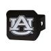FANMATS 21026 Auburn Tigers Black Metal Hitch Cover with Metal Chrome 3D Emblem