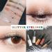ETEDES Glitter Liquid Eyeliner - Waterproof Metallic Shimmer Eyeshadow in Glitter Silver - Buy Online on GoSupps.com
