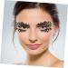 FRCOLOR 6 Pairs Eye Shadow Stickers False Eyelashes Cross False Eyelashes Black Halloween Eyelashes Hollow-out Eye Decals Eyelash Stickers Lace Trim Child Hollow Out Makeup Paper - Buy Online on GoSupps.com