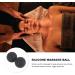 Beaupretty Yoga Massage Ball & Legen Roller - Multi-Use Fitness & Neck Massage Device | Oebernuts Hand & Foot Roller - 12x6.3cm Black - Buy Online on GoSupps.com