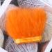 Turkey Marabou Feather Fringe Trim Craft - 2 Yards (Orange) | 6-8 inches Width - Buy Online on GoSupps.com