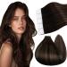 Ugeat tape extensions real hair dark brown tape extensions medium brown tape extensions real hair 60cm brown 20 pieces 50 grams #2/6/2 60 cm #2/6/2