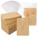 Earring Cards Necklace Display Cards with Bags 150 Earring Display Cards  150 Pcs Self-Seal Bags  Kraft Paper Tags for DIY Ear Studs(Brown)