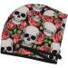 Skull and Roses Hair Towel Wrap - Fast Drying Towel Turban with Button | Perfect Hair Drying Solution - Buy Online on GoSupps.com
